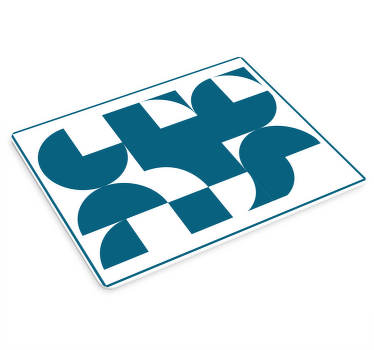 μπλε γεωμετρική τέχνη μοτίβο πρωτότυπο ποντίκι - TenStickers