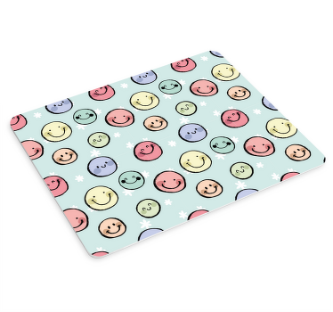 Mauspad Muster verspielte smileys - TenStickers