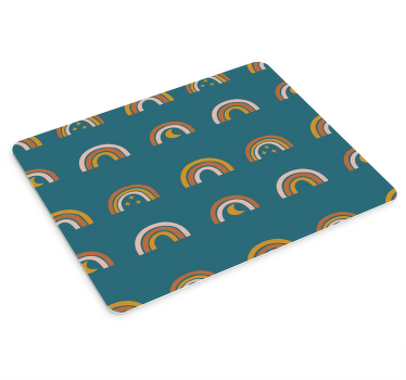 Celestial, mystical modern rainbow mouse pad - TenStickers