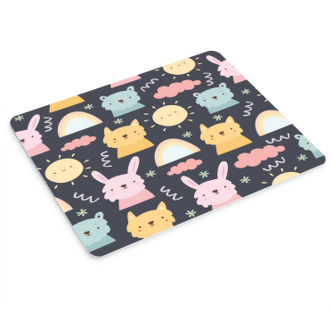 Cute Animal Pattern anime mouse pad - TenStickers