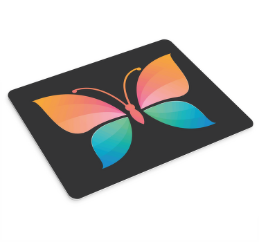 Alfombrilla ratón original Mariposa colorida cromática - TenVinilo