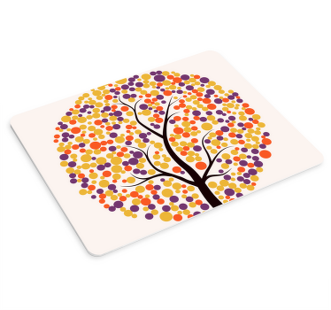 Renkli ağaç fare altlığı desenleri - TenStickers