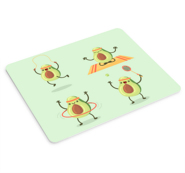 Tapetes de rato originais Abacate ginásio - TenStickers