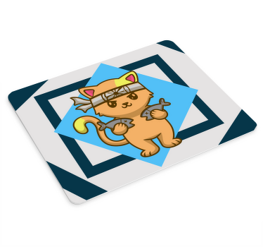 Tapetes de rato originais Gato ninja - TenStickers