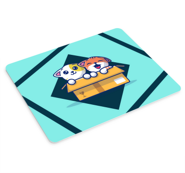 Mačke u kutiji originalna podloga za miša - TenStickers