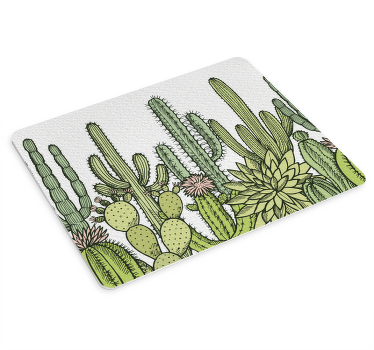 野生のサボテンオリジナルマウスパッド付き - TENSTICKERS