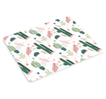 かわいいカラフルなサボテンのデザインオリジナルマウスパッド - TENSTICKERS