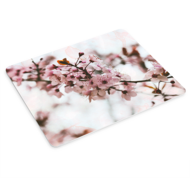 Tapis de souris fleuri fleurs d'amandier - TenStickers
