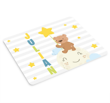 Balonlar fare mat ile tatlı kahverengi oyuncak - TenStickers