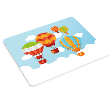 Mouse pad patterns vibrant hot air balloons - TenStickers