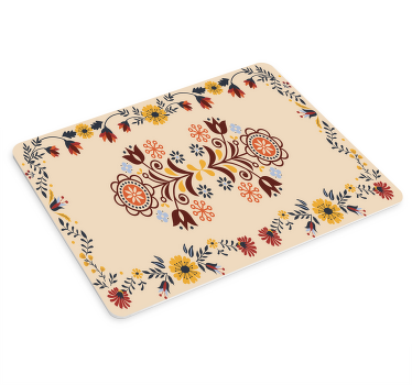 Floral Decorative Motif mouse pad patterns - TenStickers
