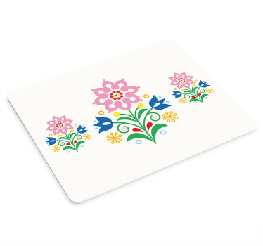Geleneksel çiçekler sembolü mouse pad desenleri - TenStickers