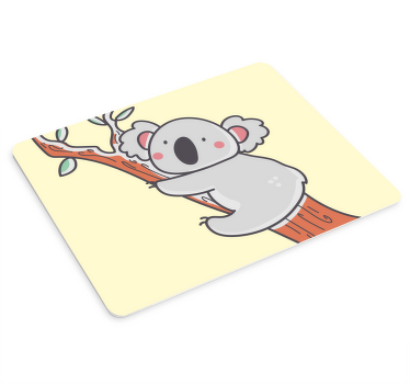 攀爬画考拉卡通原创鼠标垫 - TenStickers