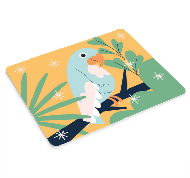 Alfombrilla ratón original Loro de dibujos animados feliz - TenVinilo