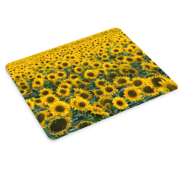 큰 해바라기 정원 꽃 마우스 패드 - TenStickers