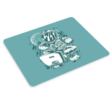 Mauspad originell Tragbare konsole graffiti-cartoon - TenStickers