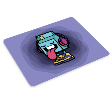 Herná podložka pod myš s hravým kresleným hrdinom - Tenstickers