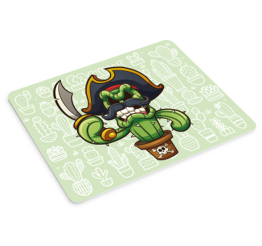 サボテン漫画海賊オリジナルマウスパッド - TENSTICKERS