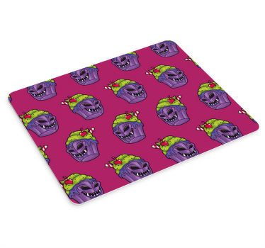 Zombie cupcake cartoon original mouse pad - TenStickers
