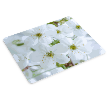 변덕스러운 마우스 패드 꽃피는 벚꽃 블룸 - TenStickers