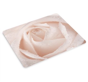 Kaunis valkoinen ruusu Alkuperäinen hiirimatto - Tenstickers