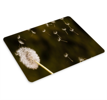 XXL muismat Paardebloem met groene achtergrond - TenStickers