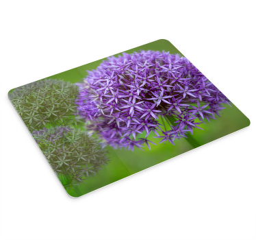 Original mouse pad purple floral sphere - TenStickers