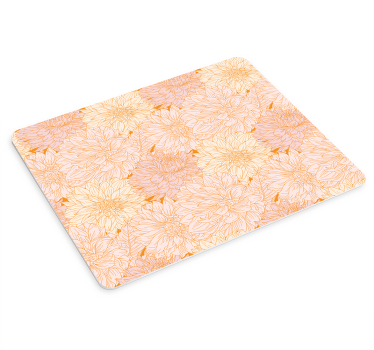 Mauspad muster mit floralem design - TenStickers