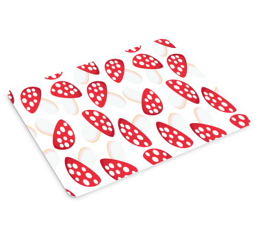 Mauspad Muster rotes pilzmotiv - TenStickers