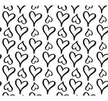 Mauspad muster verspielt herz motiv - TenStickers