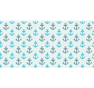 Mauspad muster anker wiederholendes design - TenStickers