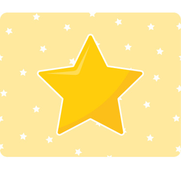 Yellow classic star original mouse pad - TenStickers