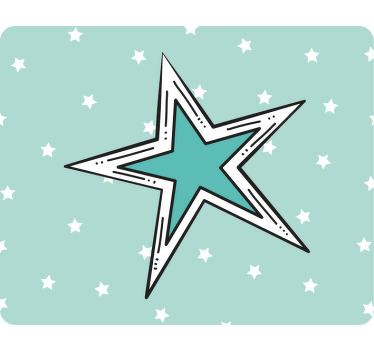 Moderna šarena zvijezda originalna podloga za miš - TenStickers