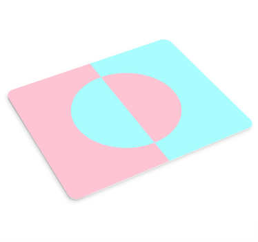 Geometrický kulatý barevný blok originální podložka pod myš - TenStickers