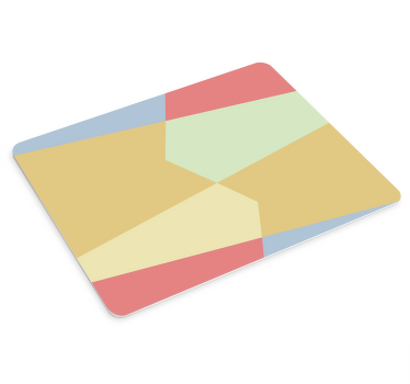 Tekstur musemåtte abstrakt geometrisk farve - TenStickers