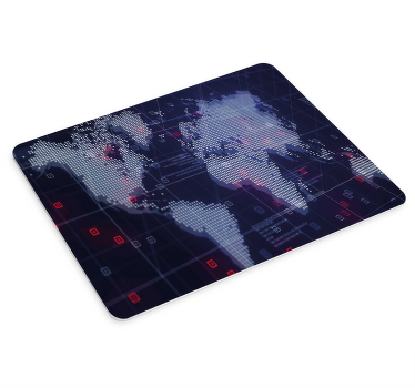 Gaming world map gaming mouse pad - TenStickers