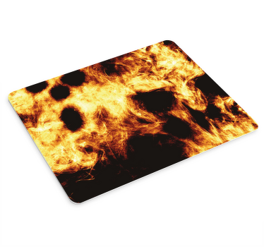 X ZERO flames graphic gaming mouse pad - TenStickers