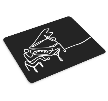 피아니스트 선화 귀여운 디자인 더 많은 마우스 패드 - TenStickers