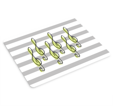 Minimalist music note design more mousepads - TenStickers