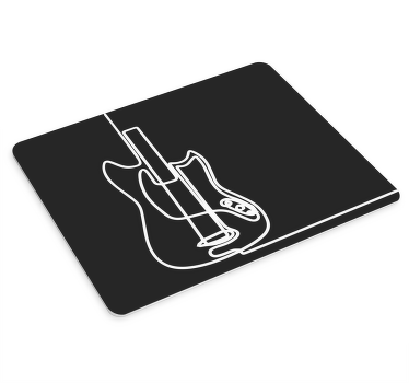 Alfombrillas de ratón de diseño minimalista de guitarra eléctrica - TenVinilo