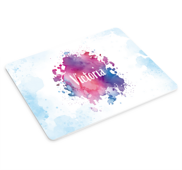 Tapetes de rato com nome Explosão aquarela - TenStickers