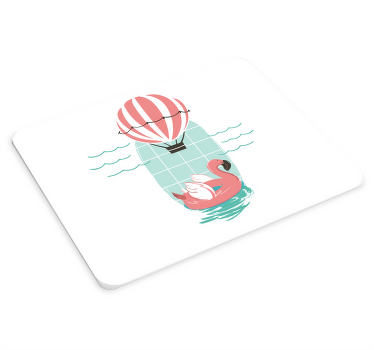 Nyári szórakoztató flamingó eredeti egérpad - TenStickers