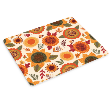 őszi színek virágos egérpad - TenStickers