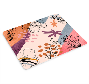 Alfombrilla de ratón texturas Flores abstractas - TenVinilo