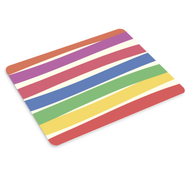 Alfombrilla de ratón texturas Rayas verticales multicolores - TenVinilo