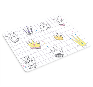 Kreslené korunky vzory podložky pod myš - Tenstickers