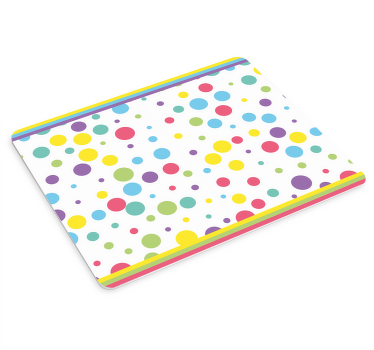 カラフルな水玉模様のオリジナルマウスパッド - TENSTICKERS