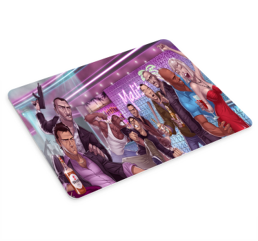 Gta 男人指着你游戏鼠标垫 - TenStickers