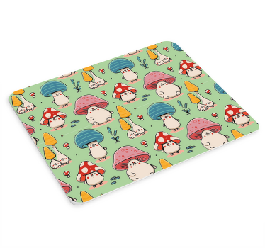 Red mushrooms original mouse pad - TenStickers