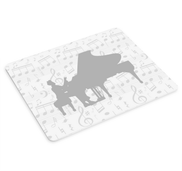 Pianista produtomúsico mais mousepads - TenStickers